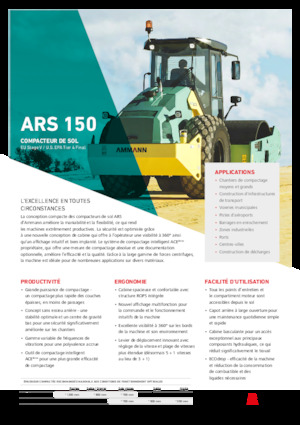 Valjci s jednim bubnjem Ammann ARS 150 PD