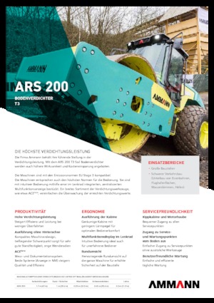 Valjci s jednim bubnjem Ammann ARS 200