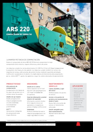 Valjci s jednim bubnjem Ammann ARS 220