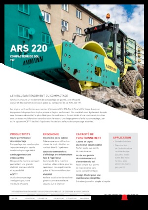 Valjci s jednim bubnjem Ammann ARS 220