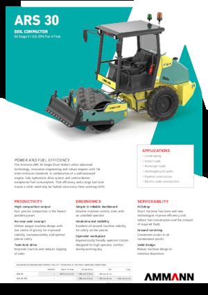 Valjci s jednim bubnjem Ammann ARS 30