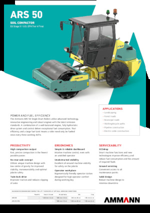 Valjci s jednim bubnjem Ammann ARS 50