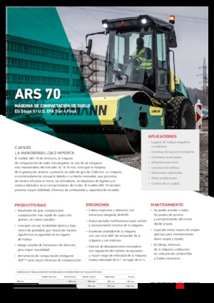 Valjci s jednim bubnjem Ammann ARS 70