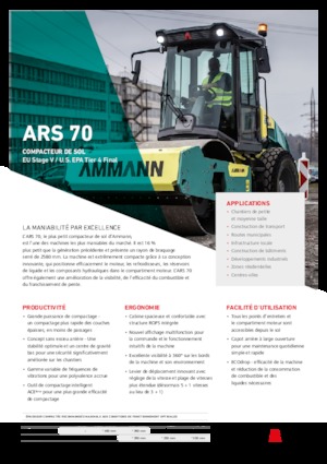 Valjci s jednim bubnjem Ammann ARS 70
