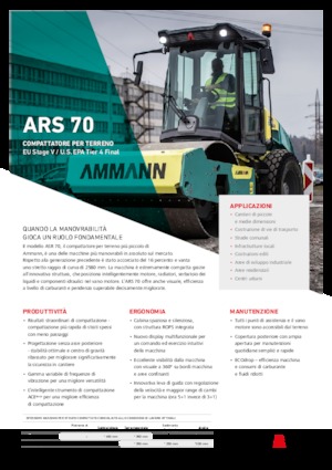 Valjci s jednim bubnjem Ammann ARS 70