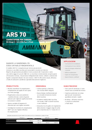Valjci s jednim bubnjem Ammann ARS 70 PD