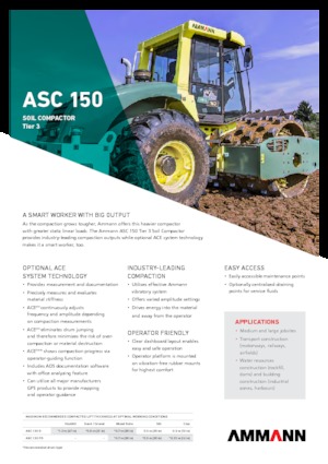 Valjci s jednim bubnjem Ammann ASC 150 HD