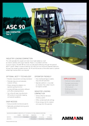 Valjci s jednim bubnjem Ammann ASC 90 HAT