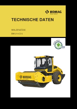Valjci s jednim bubnjem Bomag BW 214 D-5