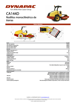 Valjci s jednim bubnjem Dynapac CA 144 D