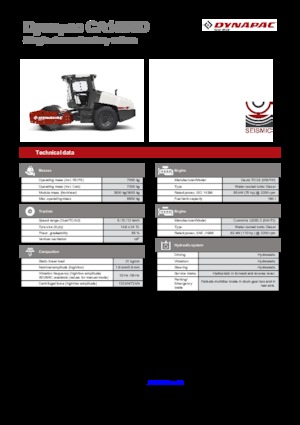 Valjci s jednim bubnjem Dynapac CA 1500 D