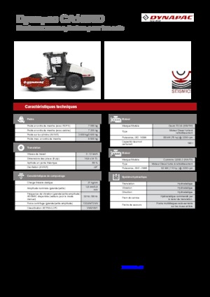 Valjci s jednim bubnjem Dynapac CA 1500 D