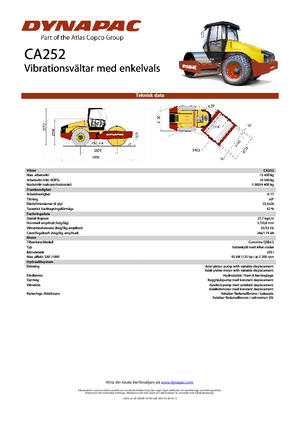 Valjci s jednim bubnjem Dynapac CA 252