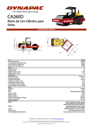 Valjci s jednim bubnjem Dynapac CA 260 D