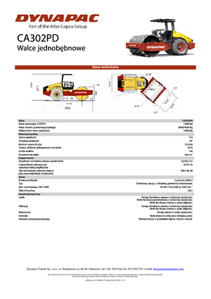 Valjci s jednim bubnjem Dynapac CA 302 PD