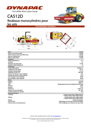 Valjci s jednim bubnjem Dynapac CA 512 D