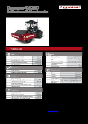 Valjci s jednim bubnjem Dynapac CA35D Rhino