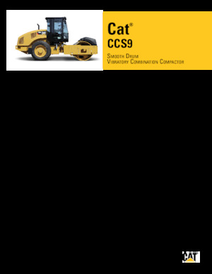 Valjci s jednim bubnjem Caterpillar CCS9