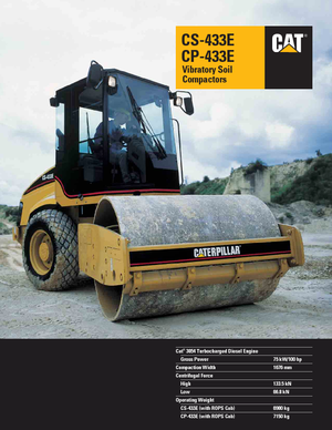 Valjci s jednim bubnjem Caterpillar CP433E