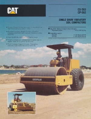 Valjci s jednim bubnjem Caterpillar CP-563