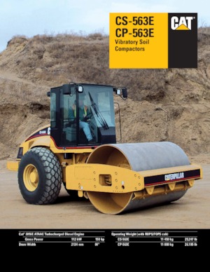 Valjci s jednim bubnjem Caterpillar CP-563E