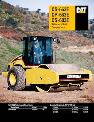 Valjci s jednim bubnjem Caterpillar CP-683E