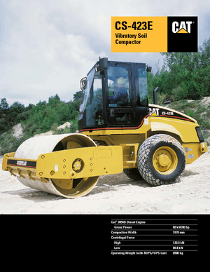 Valjci s jednim bubnjem Caterpillar CS423E