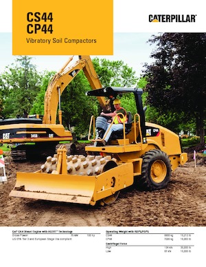 Valjci s jednim bubnjem Caterpillar CS44