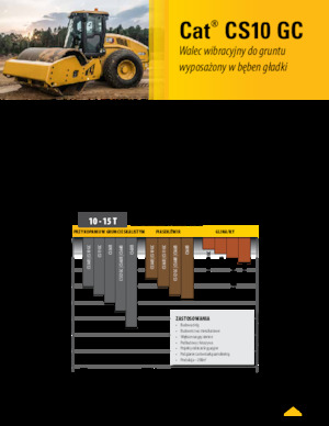 Valjci s jednim bubnjem Caterpillar CS10GC