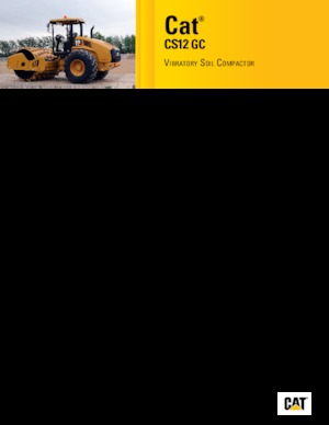 Valjci s jednim bubnjem Caterpillar CS12 GC