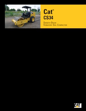 Valjci s jednim bubnjem Caterpillar CS34