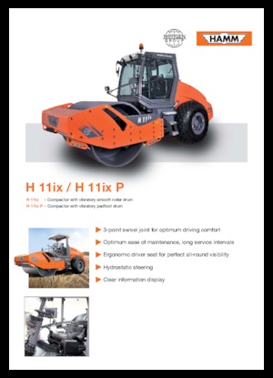 Valjci s jednim bubnjem Hamm H 11 ix