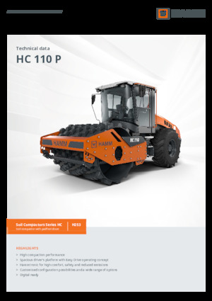 Valjci s jednim bubnjem Hamm HC 110 P