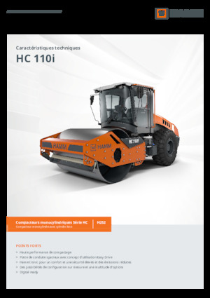 Valjci s jednim bubnjem Hamm HC 110i