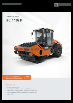 Valjci s jednim bubnjem Hamm HC 110i P