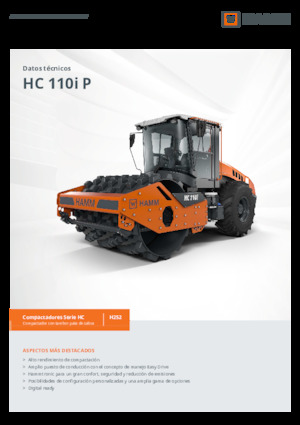 Valjci s jednim bubnjem Hamm HC 110i P