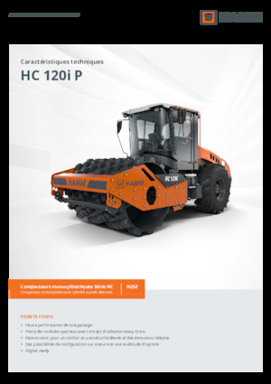 Valjci s jednim bubnjem Hamm HC 120i P