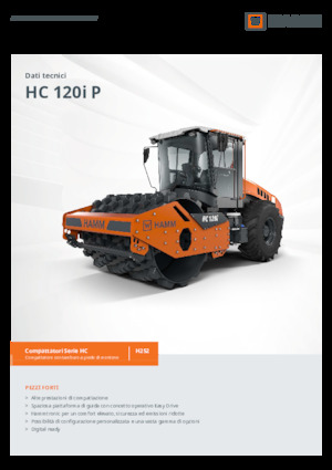 Valjci s jednim bubnjem Hamm HC 120i P