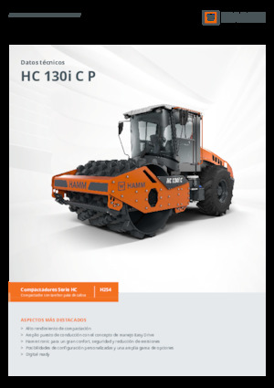 Valjci s jednim bubnjem Hamm HC 130i C P