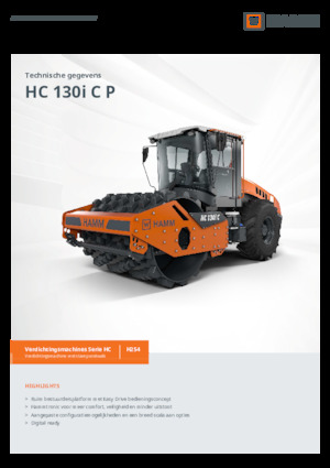 Valjci s jednim bubnjem Hamm HC 130i C P