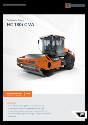 Valjci s jednim bubnjem Hamm HC 130i C VA
