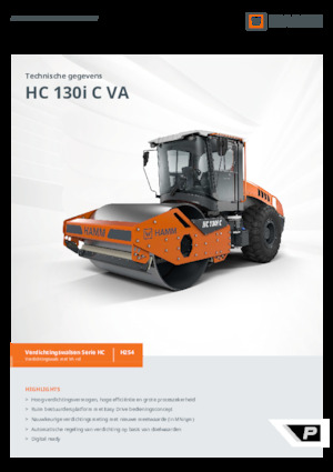 Valjci s jednim bubnjem Hamm HC 130i C VA