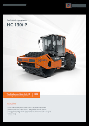 Valjci s jednim bubnjem Hamm HC 130i P
