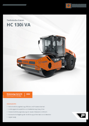 Valjci s jednim bubnjem Hamm HC 130i VA