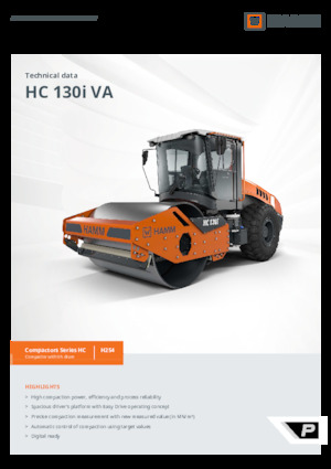 Valjci s jednim bubnjem Hamm HC 130i VA