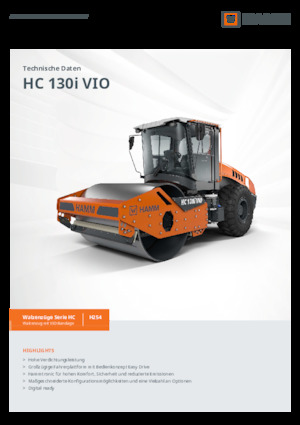 Valjci s jednim bubnjem Hamm HC 130i VIO