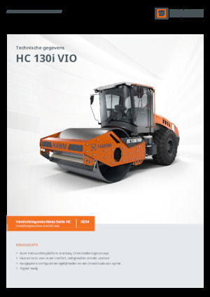 Valjci s jednim bubnjem Hamm HC 130i VIO