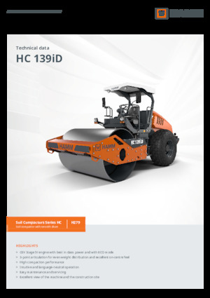 Valjci s jednim bubnjem Hamm HC 139iD