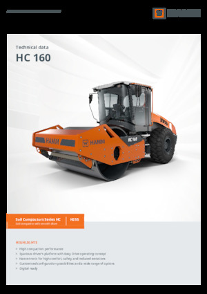 Valjci s jednim bubnjem Hamm HC 160