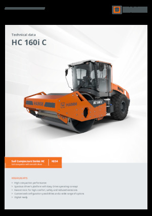 Valjci s jednim bubnjem Hamm HC 160i C